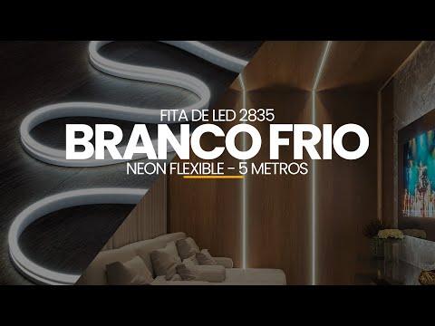 Fita de Led 2835 Neon Flexible 6000k Branco Frio Com 5 Metros 120led/m Ip20 Led Line
