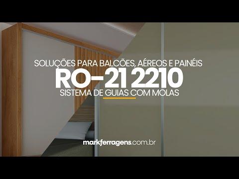 Kit Sistema Para Porta de Correr de Armários E Móveis Ro212210 Rometal