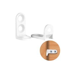 Cantoneira Suporte 14 X 20 Aliviada Branca - Pacote Com 100 Peças