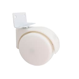 Rodinha Ou Rodízio Com Chapa L 50 Mm Sem Freio Na Cor Br Bigfer