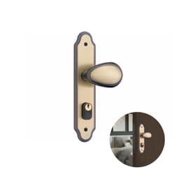 Fechadura Latonada Oxidada Para Porta Residencial Externa de 25 A 35 Mm 803/10 Stam