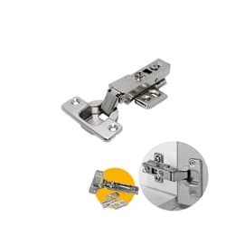 Dobradiça Hd 35 Mm Reta Com Amortecedor Com Clip