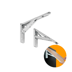 Suporte Para Mesa Dobrável 500mm Branco O Par