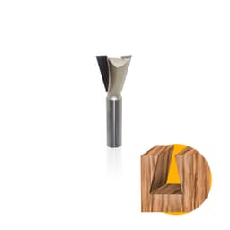 Fresa Rabo de Andorinha Haste 12 Mm Corte 1" Mdf E Madeira