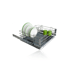 Gaveta Escorredor Aramada 57 Cm Com Bandeja Inox Para Armários Embutir