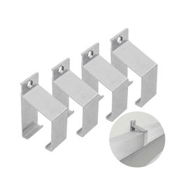 Suporte Para Trilho de Porta de Correr 35 X 35 Mm Natural 4 Peças