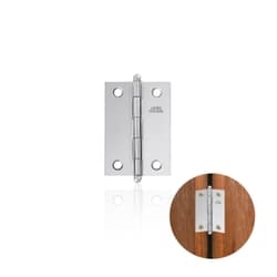 Dobradiça Comum Em Cromado 2" Pol Com Pino Bola União Mundial