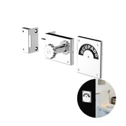 Fechadura Livre Ocupado Para Banheiros Cromada