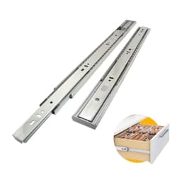 Corrediça Trilho Telescópico H45 Soft Closing 450 Mm 40kg - Hd