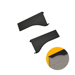 Ponteira Para Puxador Facetato Preto de 18 Mm Pe183 Rometal