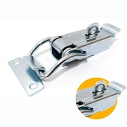 Fecho de Ação Rápida Grande Com Porta Cadeado E Mola Curva 109 Mm