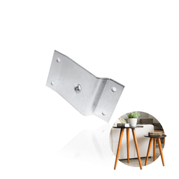 Chapa Para Fixação de Pé Sapatas Em Camas Box E Outros Rosca 5/16"