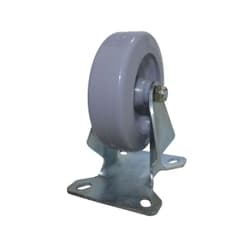 Rodízio Chapa Fixa Industrial Roda 100 Mm Sem Trava