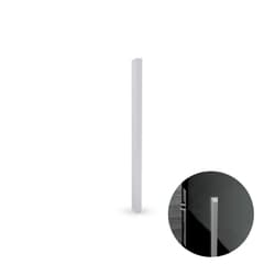 Puxador Slim de 15cm Em Branco Para Porta de Vidro Rometal