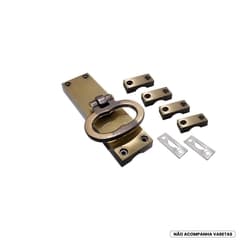 Fechadura Cremona Lisa Na Cor Latonado Oxidado União Mundial