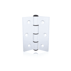 Dobradiça Comum Em Alumínio Branco 70 X 64 Mm Mk