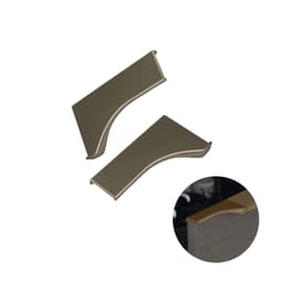 Ponteira Para Puxador Facetato Champanhe de 20 Mm Pe183 Rometal