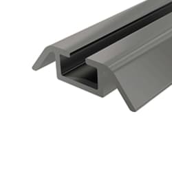 Trilho Inferior Individual Em Anodizado Para Portas Correr Rm027 Rometal