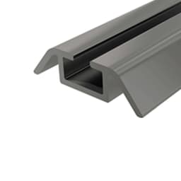 Trilho Inferior Individual Em Anodizado Para Portas Correr Rm027 Rometal