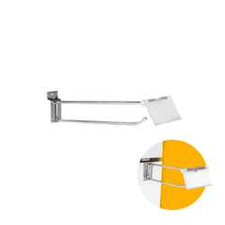 Gancho Painel Canaletado 15cm Com Suporte Etiqueta