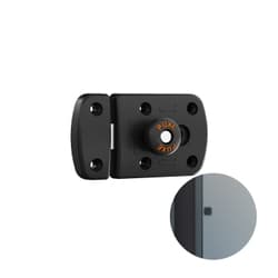 Fechadura Livre Ocupado Na Cor Preto Fosco Para Portas de Banheiro Vestiário de 15 A 25 Mm Stam