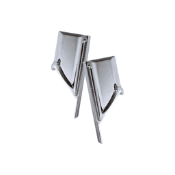 Ponteira Lisa Cromado Para Puxador Cava de 15 Mm Pe213 Rometal