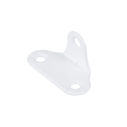 Cantoneira de 3 Furos Branca Para Montagem de Móveis