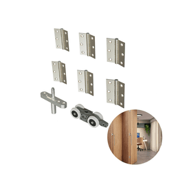 Articolato Kit Sanfonado | Mais 2 Folhas | Com Dobradiça Padrão Rometal