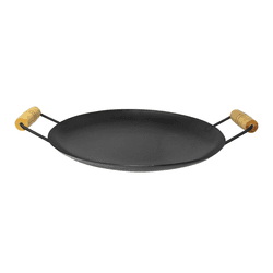 Chapa Disco de Arado Redondo Lisa de 41 Cm de Aço Para Bife Mk