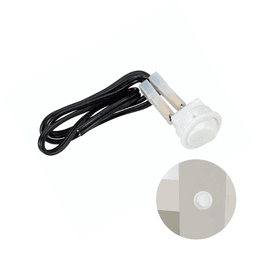 Botão Interruptor Gota Bolinha Redondo Branco de Embutir Para Led Em Móveis Nuze