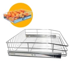 Gaveta Fruteira Deslizante 47cm Aço Cromado