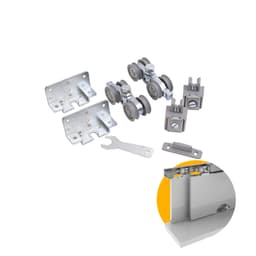 Kit Sistema Para Porta de Correr Com Chapa Lateral de Armários E Móveis Ro80 03u Rometal