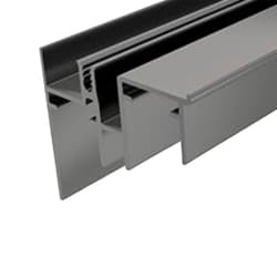 Trilho Inferior Anodizado Para O Sistema Ss200 Rm006 Rometal