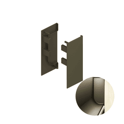 Ponteira Lisa Champanhe 1001 Perfis Cava Led Pe-281