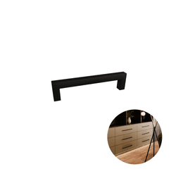 Puxador 96 Mm Preto Rezzo Il811